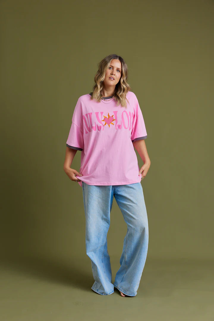 Only Love Tee Pink