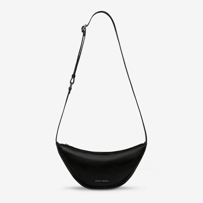Usually having something glued to you would not be considered a good thing, however when it's holding all your valuables it's a different matter altogether. The 'Glued To You' bag features a wide opening main zip compartment with open pocket inside, branded gunmetal hardware and secret stash back zip pocket.


Soft shrunken pebble leather
Adjustable strap (34cm - 58cm)
Wide opening main pocket
Secret stash back zipper compartment
25.5cm x 13cm x 5.5cm
Strap width 3cm
Comes in a Status Anxiety soft material 