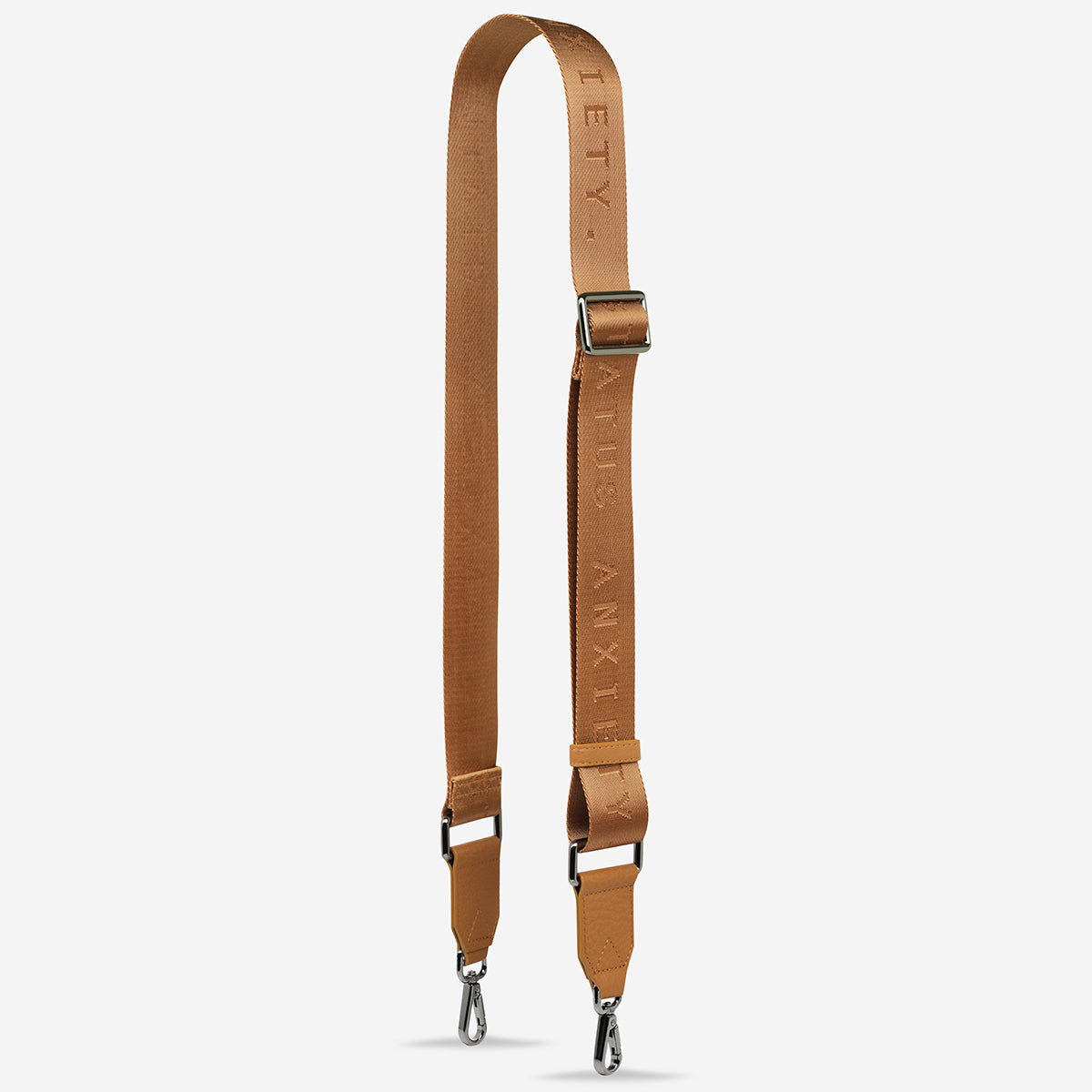 Arguably the most important part of a bag, the strap is responsible for keeping it attached to your body but can also change the whole look of your bag. Now sold separately, you can interchange many of our straps to different bag styles across our range.

Nylon webbing with soft shrunken pebble leather and gunmetal hardware