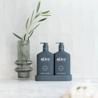 Our Coconut & Wild Orange scent is a fresh, beachy and tropical scent. Featuring top notes of Coconut, Melon and Wild Orange, followed by a base of Vanilla, Cream and Tonka Bean. This smell will leave you feeling like you are on holiday all year round.