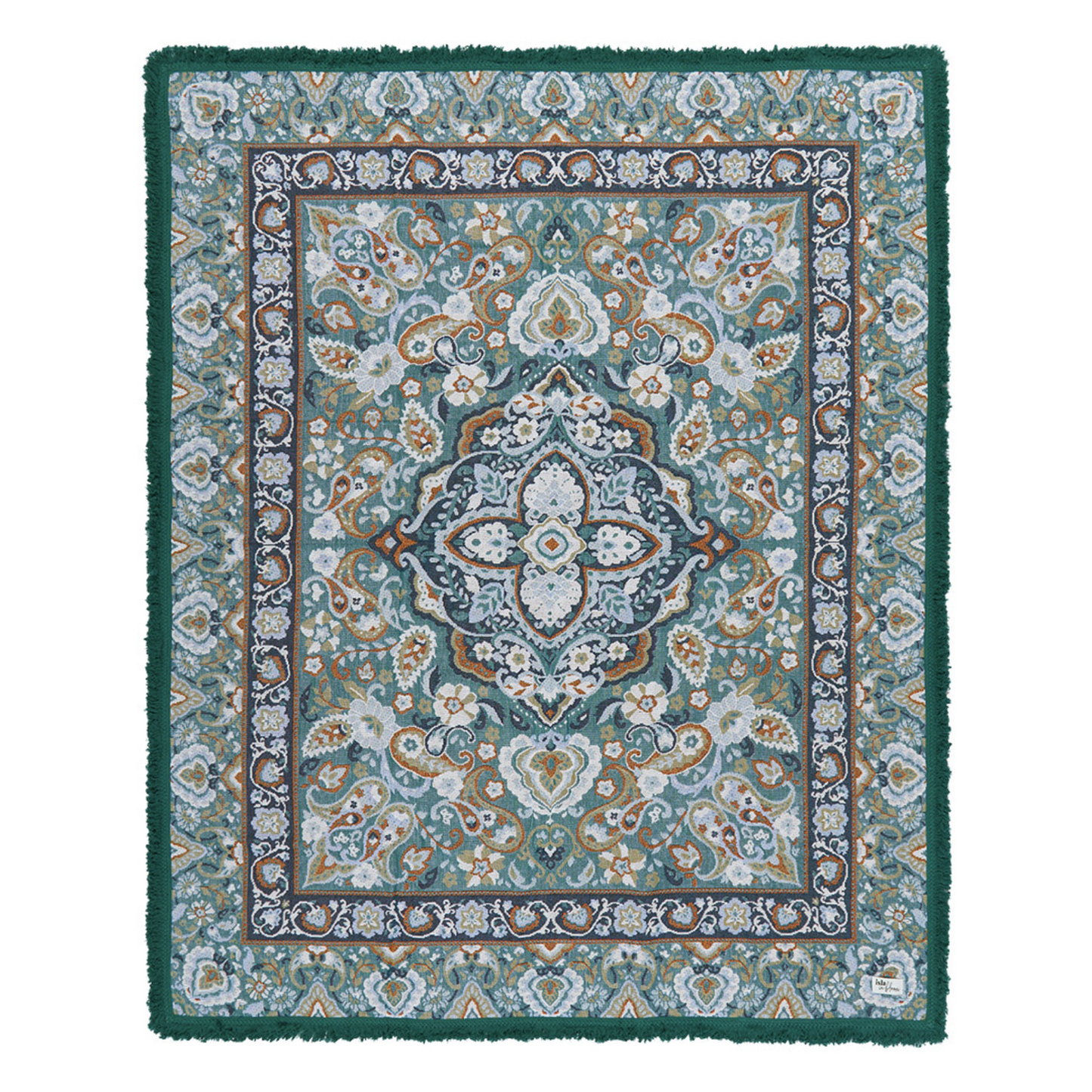 Luna Picnic Rug - Isla


Luna has alluring bohemian details we know you’ll love with a colour palette that depicts natures striking tones, cast across a teal green canvas.

- Made with 100% cotton

- One-colour tassel trim around the rug

- Extra large picnic rug - approx 202 x 160cm which comfortably fits 4 people

- Pictures show the length of the picnic rug being used across the width of a queen bed and it can also be draped across a king bed
